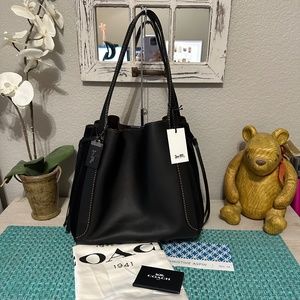 Coach 53352 Mixed Leather and Suede Harmony Shoulder Bag, NWT